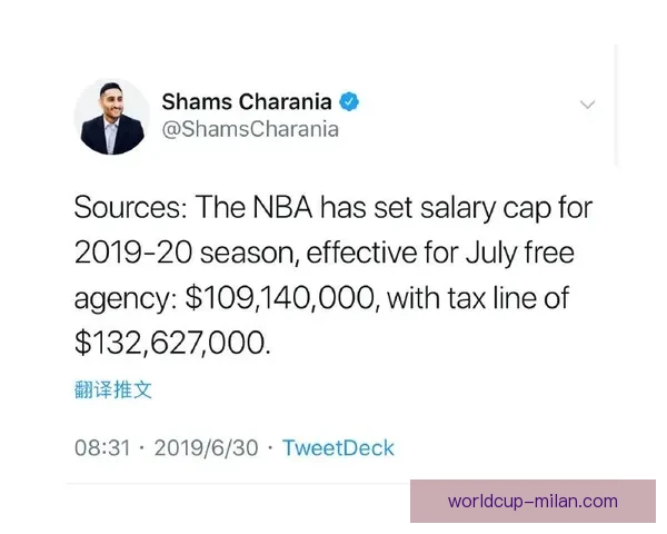 NBA 26-27赛季工资帽与奢侈税最新预测分析